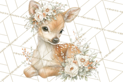 Baby Woodland Creatures, Forest Animals, Nursery Clipart PNG Product Image 5