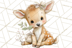 Baby Woodland Creatures, Forest Animals, Nursery Clipart PNG Product Image 5