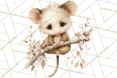 Baby Woodland Creatures, Forest Animals, Nursery Clipart PNG Product Image 4