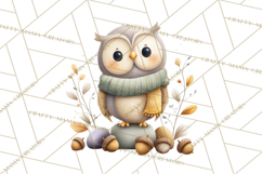 Cozy Woodland Animals Clip Art, Fall Forest Animals Png Product Image 3