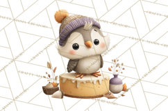 Cozy Woodland Animals Clip Art, Fall Forest Animals Png Product Image 4
