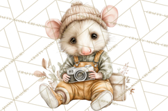 Baby Woodland Creatures, Forest Animals, Nursery Clipart PNG Product Image 5