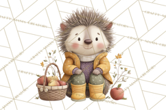 Cozy Woodland Animals Clip Art, Fall Forest Animals Png Product Image 5