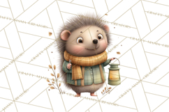 Cozy Woodland Animals Clip Art, Fall Forest Animals Png Product Image 2