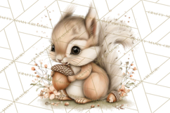 Baby Woodland Creatures, Forest Animals, Nursery Clipart PNG Product Image 2