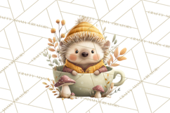 Cozy Woodland Animals Clip Art, Fall Forest Animals Png Product Image 3