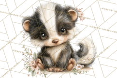 Baby Woodland Creatures, Forest Animals, Nursery Clipart PNG Product Image 4