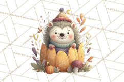 Cozy Woodland Animals Clip Art, Fall Forest Animals Png Product Image 4