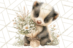 Baby Woodland Creatures, Forest Animals, Nursery Clipart PNG Product Image 3