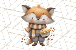 Cozy Woodland Animals Clip Art, Fall Forest Animals Png Product Image 3