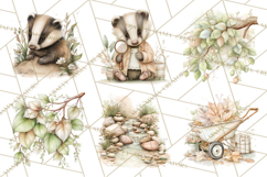 Baby Woodland Creatures, Forest Animals, Nursery Clipart PNG Product Image 9