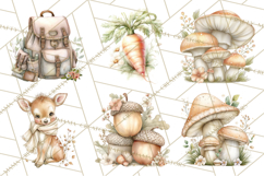 Baby Woodland Creatures, Forest Animals, Nursery Clipart PNG Product Image 3