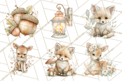 Baby Woodland Creatures, Forest Animals, Nursery Clipart PNG Product Image 2