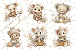 Baby Woodland Creatures, Forest Animals, Nursery Clipart PNG Product Image 6