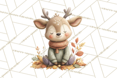 Cozy Woodland Animals Clip Art, Fall Forest Animals Png Product Image 4