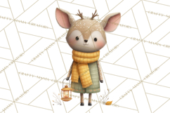 Cozy Woodland Animals Clip Art, Fall Forest Animals Png Product Image 3