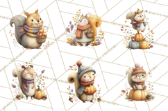 Cozy Woodland Animals Clip Art, Fall Forest Animals Png Product Image 3