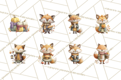 Cozy Woodland Animals Clip Art, Fall Forest Animals Png Product Image 8