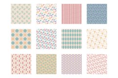 Forest Glade Digital Paper, Forest Glade Vector Patterns Product Image 2