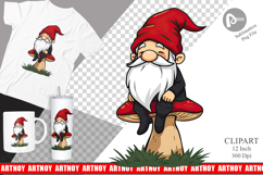 Gnome in the Forest Clipart Product Image 1