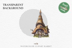 Forest Gnome House Fantasy Watercolor Fairytales Clipart PNG Transparent Print for invitation t-shirt designs sublimation designs tumbler kids printable digital  watercolor Forest Gnome house png, sublimation, magic fantasy clipart, clip art, garden gnome