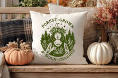 Herbal Witch SVG Bundle | Cottagecore Green Witch Clipart Product Image 7