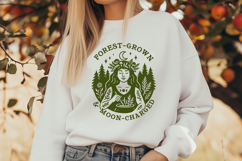 Forest-Grown &amp; Moon-Charged SVG | Green Witch Herbal PNG Product Image 2