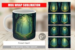 Mug Wrap Forest Heart Product Image 1