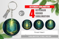 Keychain Forest Heart Product Image 1