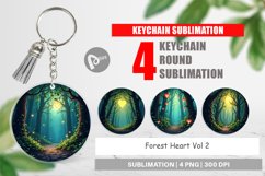Keychain Forest Heart Product Image 1
