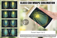Glass Can Forest Heart Product Image 1