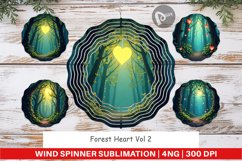 Wind Spinner Forest Heart Product Image 1