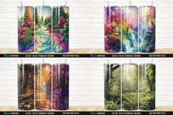 3D Forest Landscape Colorful River Tumbler Bundle Product Image 7