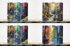 3D Forest Landscape Colorful River Tumbler Bundle Product Image 6