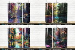 3D Forest Landscape Colorful River Tumbler Bundle Product Image 5