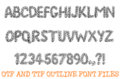 Forest Leaf Alphabet Lettering Font Leaves ABC OTF Product Image 2