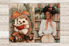 GlamArtZhanna, Forest Library Junk Journal Pages, Bookworm Junk Journal Paper, Book Lover Digital Collage Sheet, Reading Scrapbook Kit, Nature Junk Journal Kit, Bookshelf Journal Card, Bookish Journaling Pages, Cozy Reading Ephemera Pages, Book Worm Diary