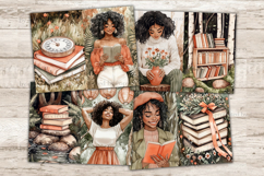 GlamArtZhanna, Forest Library Junk Journal Pages, Bookworm Junk Journal Paper, Book Lover Digital Collage Sheet, Reading Scrapbook Kit, Nature Junk Journal Kit, Bookshelf Journal Card, Bookish Journaling Pages, Cozy Reading Ephemera Pages, Book Worm Diary