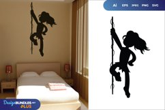 Forest Man Is Hanging, Kids Bedroom Sticker Product Image 1