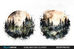 Watercolor Clipart,Commercial Use,Clipart Bundle,Digital Elements,Landscape Clipart,Watercolor Moon,Watercolor Forest,Moon,Forest,Scrapbooking,Sublimation,Forest Moon Clipart,Moon Clipart,Forest Clipart,Mystical Clipart,Fantasy Clipart,Night Clipart,Night