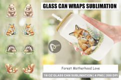 Forest Motherhood Love Glass Can Product Image 1