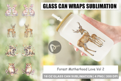 Forest Motherhood Love Glass Can Product Image 1