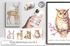 Forest Motherhood Digital Paper Product Image 1