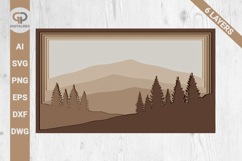 Forest and Mountains SVG Multilayer SVG Product Image 1