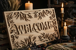 2-Layer Welcome Sign SVG | Forest Branches Laser Cut File Product Image 8