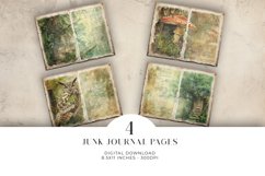 Forest Junk Journal Digital Paper Bi-fold Product Image 1