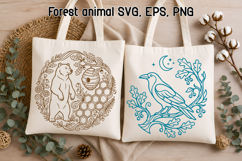 Forest Animal SVG Design | Cute Animal SVG Product Image 1