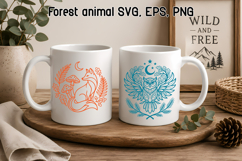 Forest Animal Line Art SVG | Cute Animal SVG Product Image 1