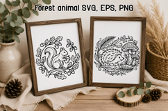 Rustic Forest Animal SVG | Cute Animal SVG Product Image 1
