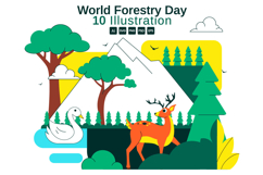 10 World Forestry Day Illustration Product Image 1